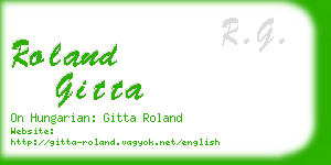 roland gitta business card